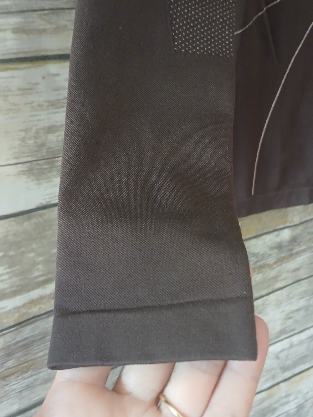Nike Dry Fit Dark Brown Long Sleeve Performance Compression Top - Picture 3 of 12